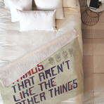 The Things I Like Sherpa Fleece Throw Blanket (Medium)