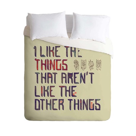 The Things I Like Duvet Cover (Twin)