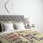 The Things I Like Duvet Cover (Twin)