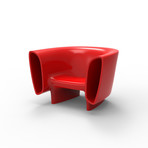 Eugeni Quitllet // BUM BUM Lounge Chair (Red Lacquer)