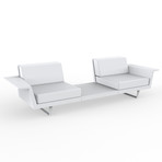 Jorge Pensi // Flat Sofa + Table (White)