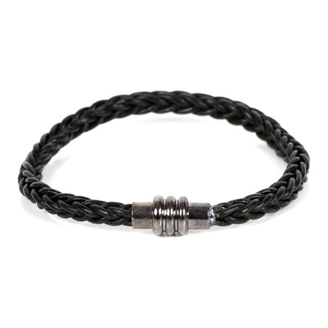 Ihsan Leather Bracelet // Black