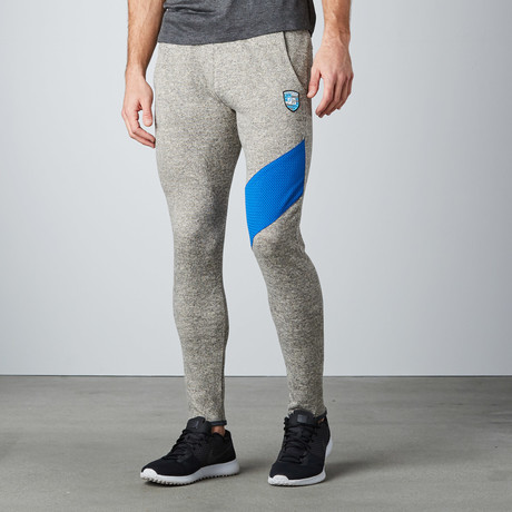 Elysium I Sweatpants // Grey + Cyan (S)