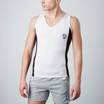 Midnight Tank // White + Black (L)