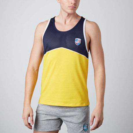 Rival Tank // Yellow + Navy (S)