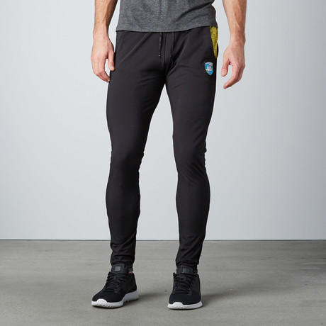 Elysium Sport Sweatpants // Black + Yellow (S)