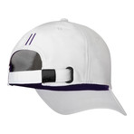 Wave Strapback Baseball Cap // White