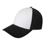 Brandon Strapback Baseball Cap // Black + White