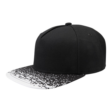 Aaron Baseball Cap // Black + White