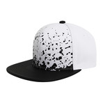 Brent Flat Brim Baseball Cap // White + Black