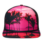 Dylan Baseball Cap // Pink + Black