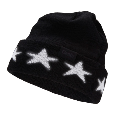 Star Reflective Beanie // Black