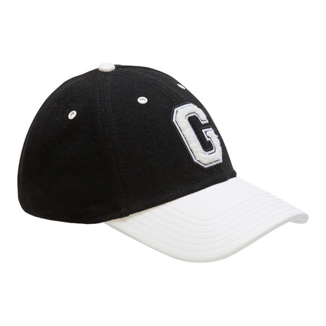 Gents Varsity Baseball Cap // Black + White