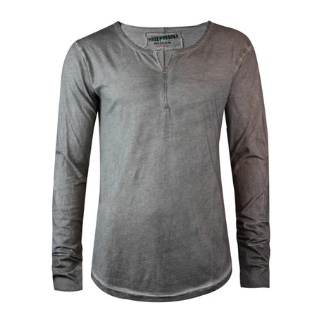 Primal Oiled Henley // Dark Grey (S)