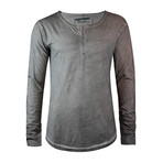 Primal Oiled Henley // Dark Grey (XL)