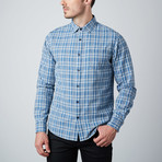 Long-Sleeve Shirt // Indigo Check (XL)