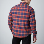 Long-Sleeve Yarn-Dyed Shirt // Red + Blue Check (XL)