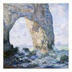 Rock Arch West of Etretat (The Manneport) // Claude Monet // 1883 (18"W x 18"H x 0.75"D)