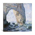 Rock Arch West of Etretat (The Manneport) // Claude Monet // 1883 (18"W x 18"H x 0.75"D)