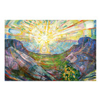 The Sun, 1916 #2 // Edvard Munch (18"W x 12"H x 0.75"D)