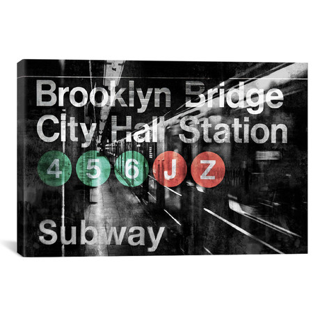 NYC Subway Station I // Luke Wilson (18"W x 26"H x 0.75"D)