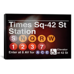 Subway Times Square - 42 Street Station // Philippe Hugonnard (18"W x 26"H x 0.75"D)