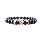 Rose Gold Lion // Matte Black Onyx