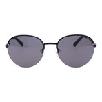 Round Frameless Sunglasses // Black