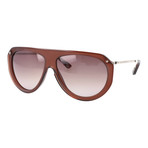 Chunky Rim Flat Top Aviator // Brown