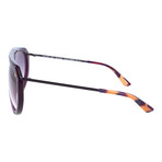 Chunky Rim Flat Top Aviator // Purple