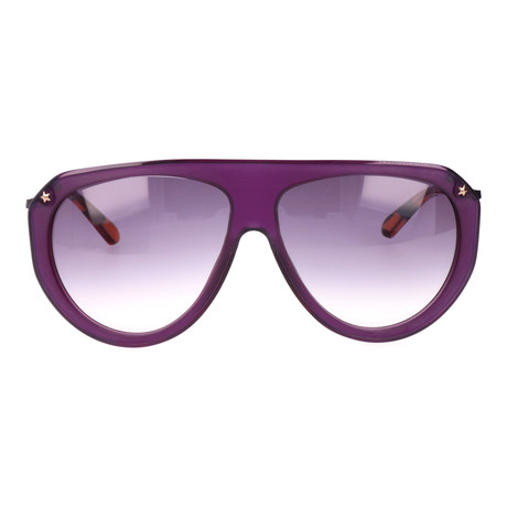 Chunky Rim Flat Top Aviator // Purple