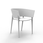 Eugeni Quitllet // Africa Chair // Set of 4 (White)