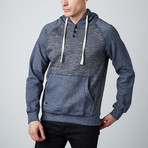 Matt Raglan Henley Hoodie // Navy (M)