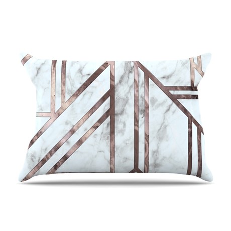 Dark Marble Mosaic // Pillowcase (Standard)