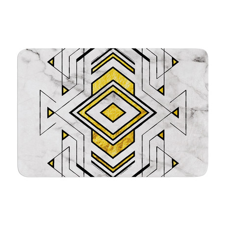 Geo Marble Graphic // Bath Mat (17" L x 24"W)