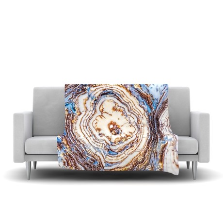 Crystal Agate // Fleece Blanket (60" L x 50"W)