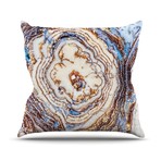Crystal Agate // Throw Pillow (16" L x 16"W)