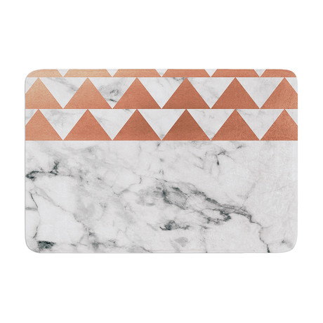 Marble + Metal // Bath Mat (17" L x 24"W)