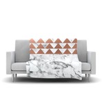 Marble + Metal // Fleece Blanket (80" L x 60"W)