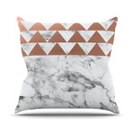 Marble + Metal // Throw Pillow (16" L x 16"W)