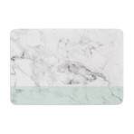 Mint Marble Fade // Bath Mat (17" L x 24"W)