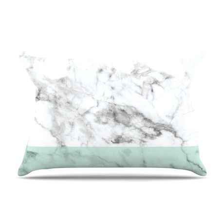 Mint Marble Fade // Pillowcase (Standard)