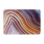 Pale Layered Agate // Bath Mat (17" L x 24"W)