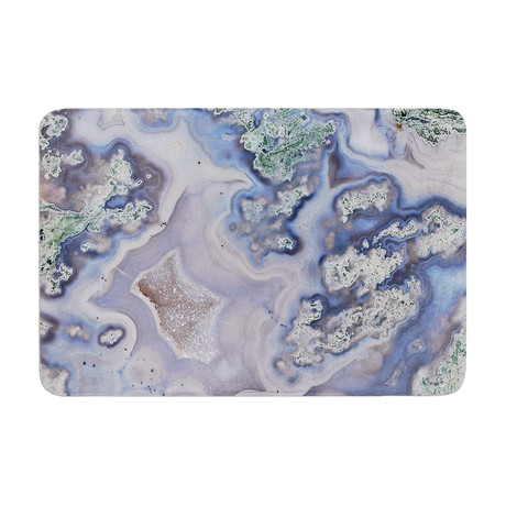 Pastel Geode // Bath Mat (17" L x 24"W)