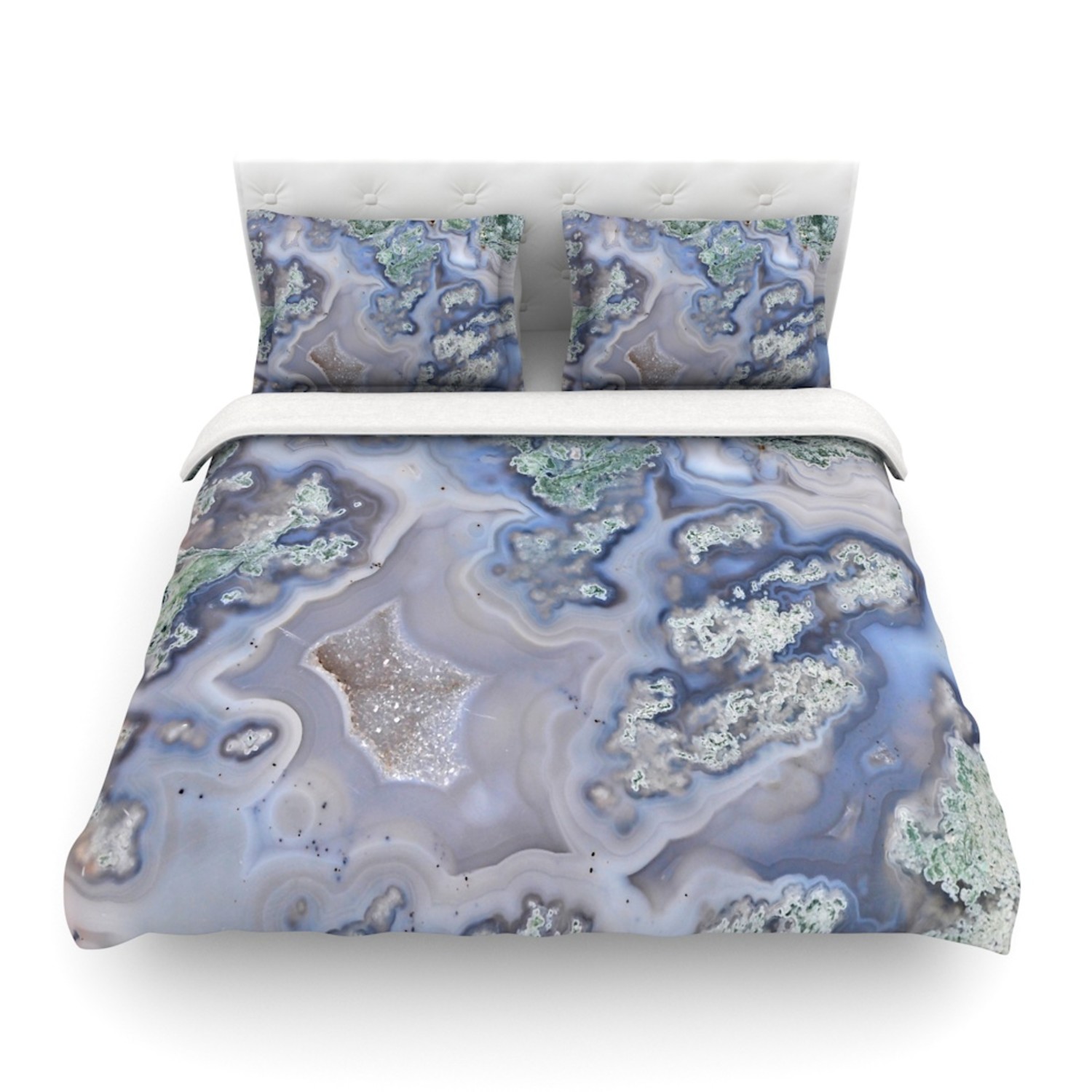 Pastel Geode    Duvet Cover (twin) - Kess Inhouse - Touch Of Modern