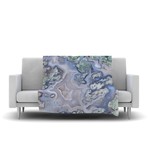 Pastel Geode // Fleece Blanket (60" L x 50"W)