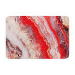 Red Lace Agate // Bath Mat (17" L x 24"W)