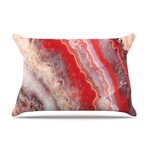 Red Lace Agate // Pillowcase (Standard)