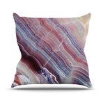 Sunrise Agate // Throw Pillow (16" L x 16"W)
