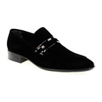 Suede Slip-On Dress Shoe // Black (Euro: 41)